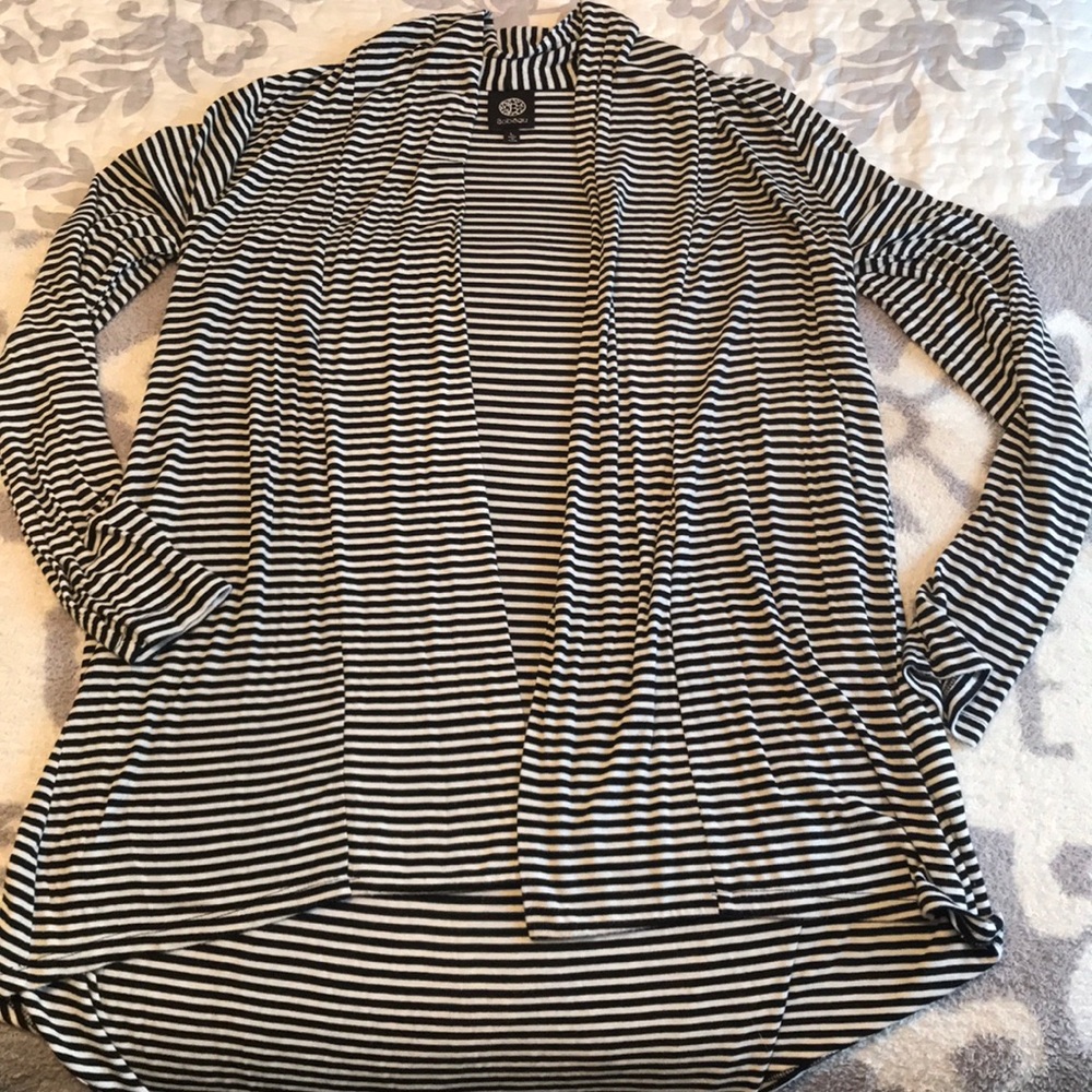 Striped Flowy Cardigan